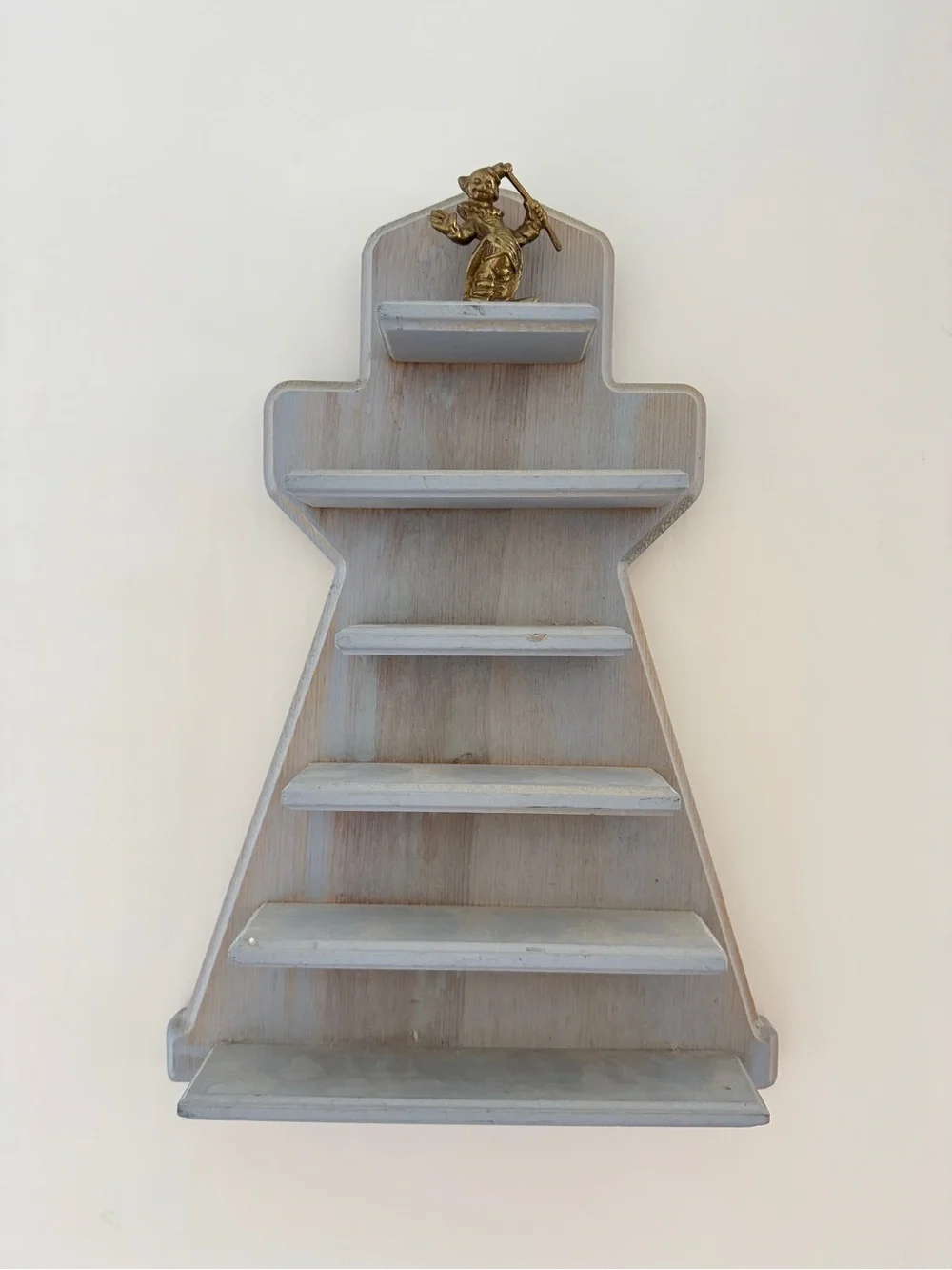 Vintage Lenox American Lighthouse Collection Wooden Display Shelf Made in USA